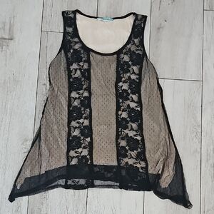 Pleione Black Lace Overlay Babydoll